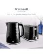 Swan ST14071BLK Windsor 2 Slice Textured Toaster