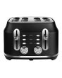 Rangemaster RMCL4S201BK Classic 4 Slice Toaster - Matt Black