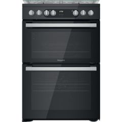 Hotpoint HDM67G9C2CSB/UK Dual Fuel Double Cooker - Black