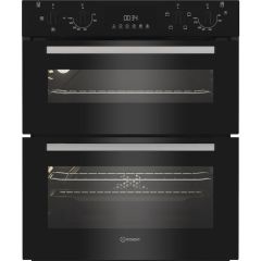 Indesit DUI10DB Built-In Double Oven - Black