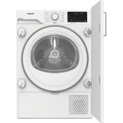Hotpoint CHK83MWWUK 8kg Integrated Heat Pump Tumble Dryer with PetHairCare - White