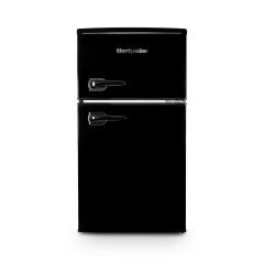 Montpellier MAB2035EK Retro Undercounter Fridge Freezer In Black