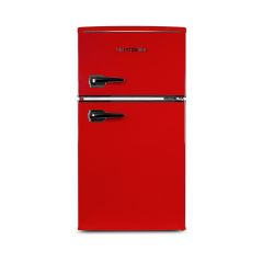 Montpellier MAB2035ER Retro Undercounter Fridge Freezer In Red