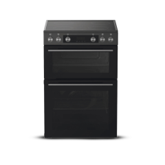 Montpellier MDAFCD60FK 60cm Double Ceramic Cooker - Black