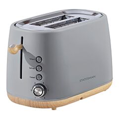 Statesman SKT05090GY 2 Slice Scandi Toaster - Grey