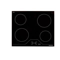 NordMende HCT62FL 60cm 4 Zone Touch Control Ceramic Hob Black Glass