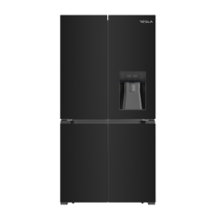 Tesla T560FDB Level 3 Four Door Fridge Freezer - Black