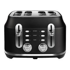 Rangemaster RMCL4S201BK  Classic 4 Slice Toaster - Matt Black
