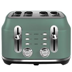 Rangemaster RMCL4S201MG Classic Collection 4 Slice Toaster - Mineral Green