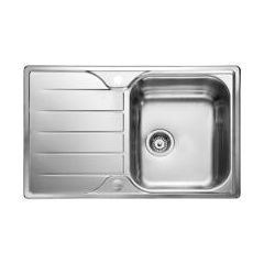LEISURE AL8001/ ALBION 800 X 508 1.0 BOWL REV S/STEEL POLISHED