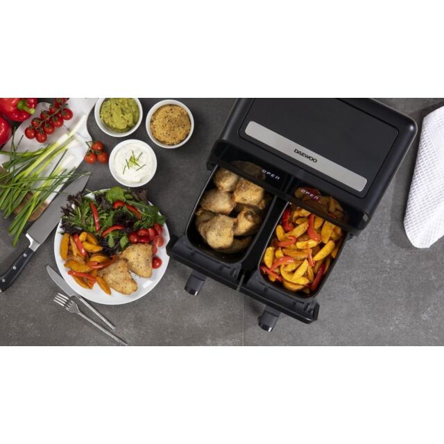 Daewoo SDA2310 XL 8L Digital Double Drawer Air Fryer