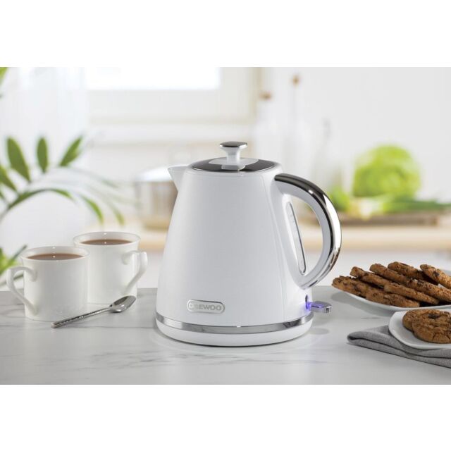 Daewoo SDA2623GE Stirling 1.7L 3KW Pyramid Kettle White