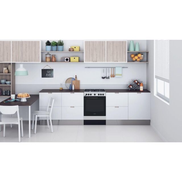 Indesit IS67G5PHX/UK Freestanding 60cm Dual Fuel Cooker