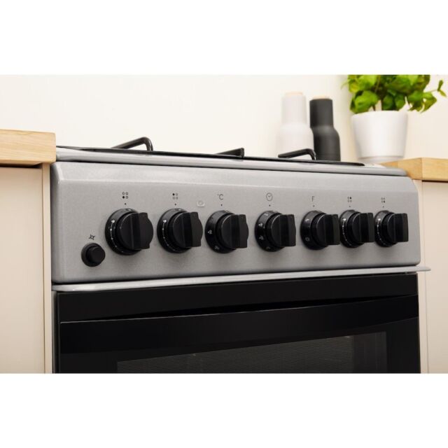 Indesit IS5G4PHSS/UK Dual Fuel Cooker - Stainless Steel
