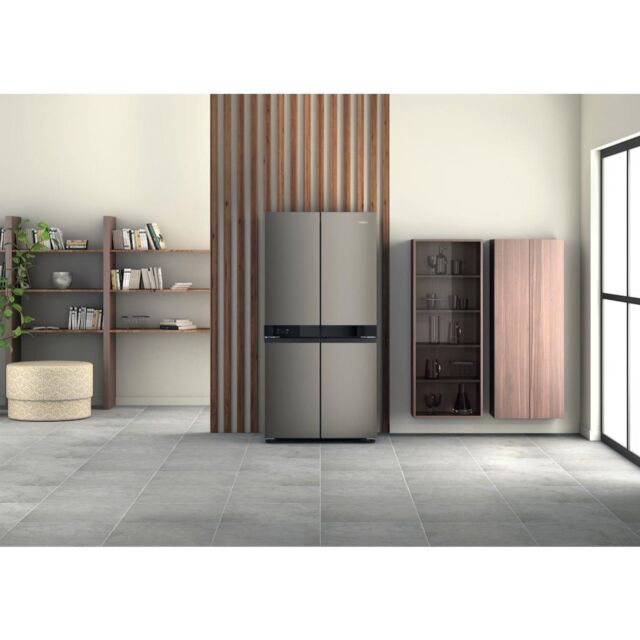 Hotpoint HQ9 U1BL UK Active 4 Door Fridge Freezer - Black Stainless