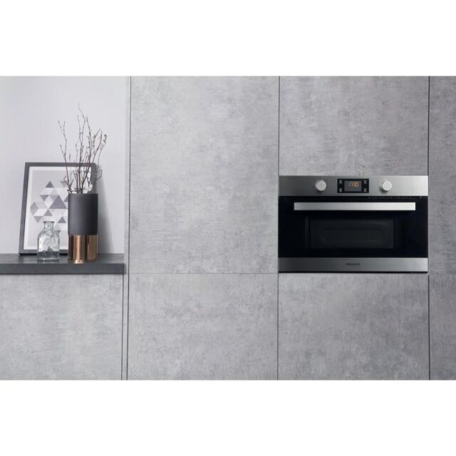 Hotpoint MD 344 IX H Built-In Microwave - Stainless Steel