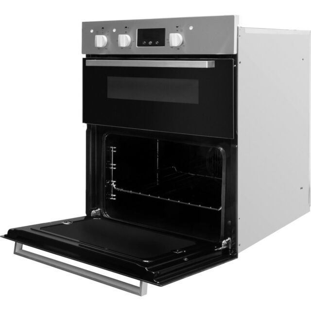 Indesit Aria IDU 6340 IX Electric Built-Under Oven - Stainless Steel and Black