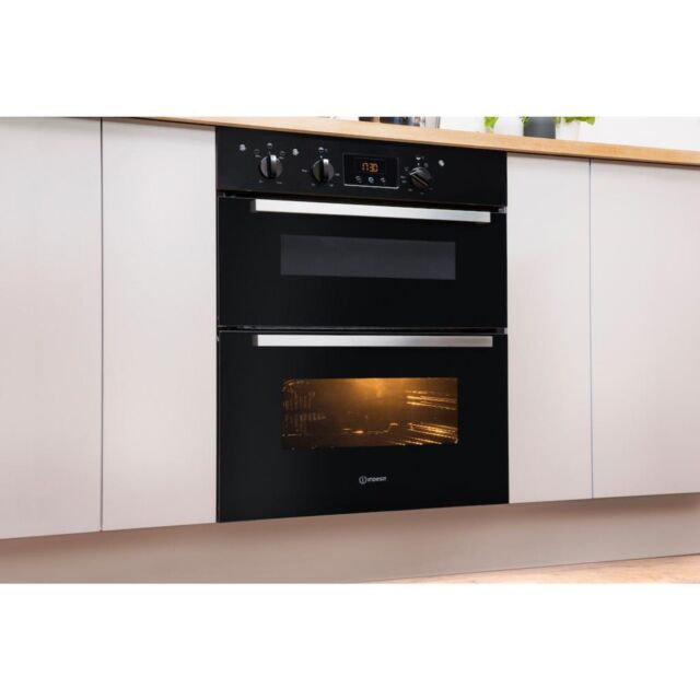 Indesit Aria IDU 6340 BL Electric Built-Under Oven - Black