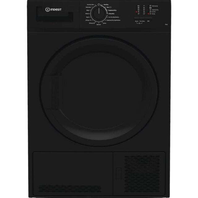 Indesit CYDC82BBGLUK 8kg Condenser Tumble Dryer - Black