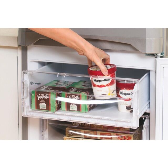 Indesit IBD 5517 S UK 1 Fridge Freezer - Silver