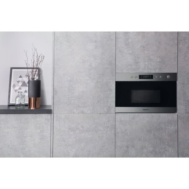 Hotpoint MN 314 IX H Built-In Microwave - Stainless Steel