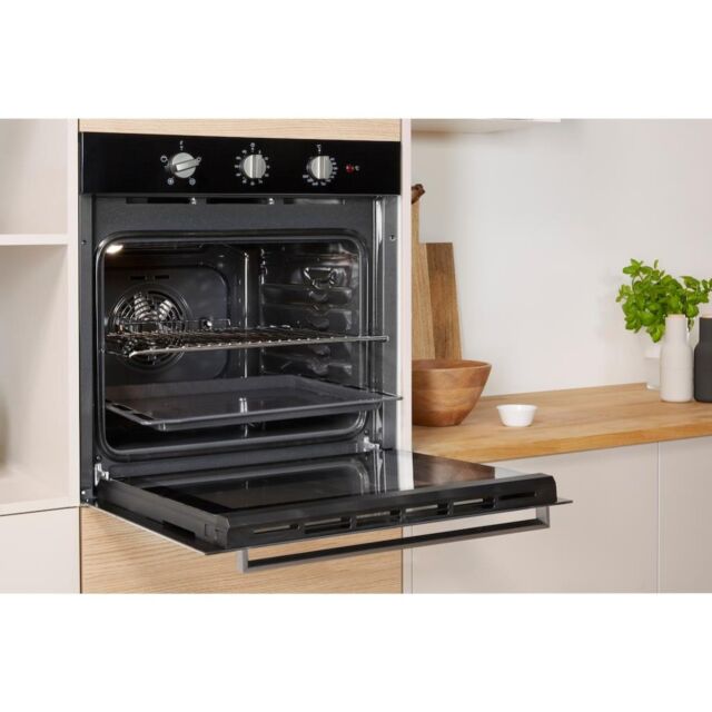 Indesit IFW 6330 BL UK Electric Single Built-In Oven - Black