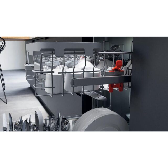 Hotpoint HI9C 3M19 C S UK Slimline Integrated Dishwasher - Silver