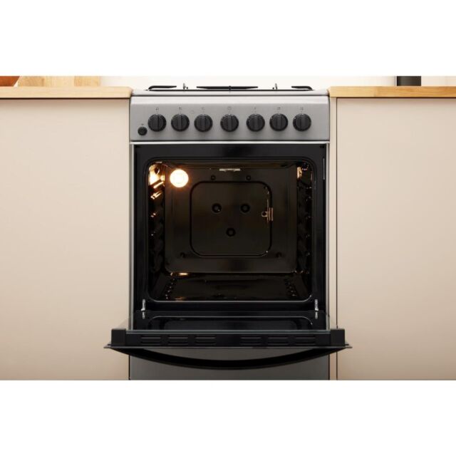 Indesit IS5G4PHSS/UK Dual Fuel Cooker - Stainless Steel