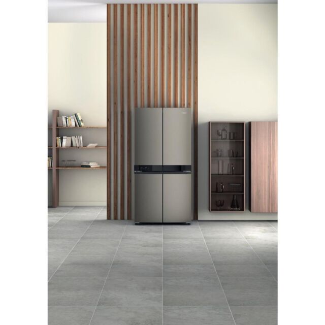 Hotpoint HQ9 U1BL UK Active 4 Door Fridge Freezer - Black Stainless