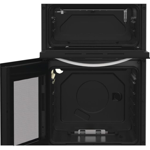 Indesit ITG5GMW Freestanding 50cm Gas Double Cooker - White