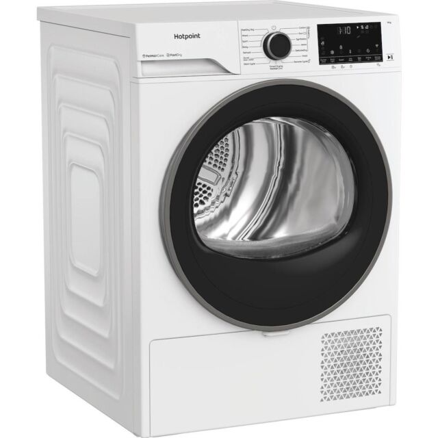 Hotpoint CHD94MWBSUK Fabric Care 9kg Heat Pump Tumble Dryer with HomeWhiz
