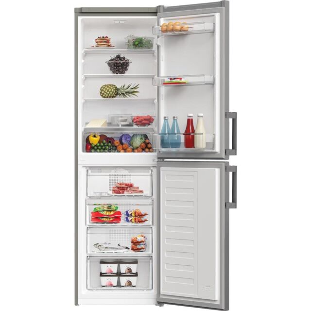 Indesit IKNH 1261 S4UK Freestanding 50/50 No Frost Fridge Freezer - Silver