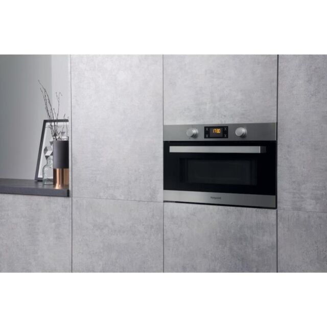 Hotpoint MD 344 IX H Built-In Microwave - Stainless Steel