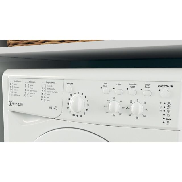 Indesit IWDC 65125 UK N Ecotime Washer Dryer - White