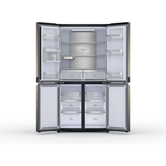 Hotpoint HQ9 U1BL UK Active 4 Door Fridge Freezer - Black Stainless