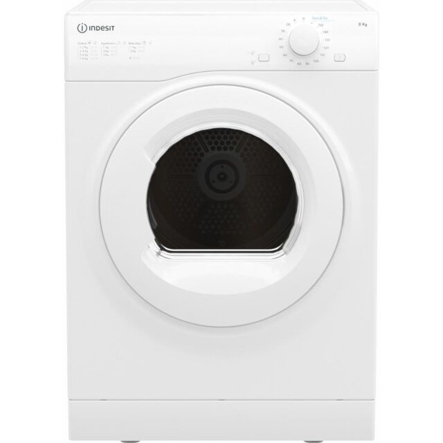 Indesit I1 D80W UK 8kg Air-Vented Tumble Dryer - White