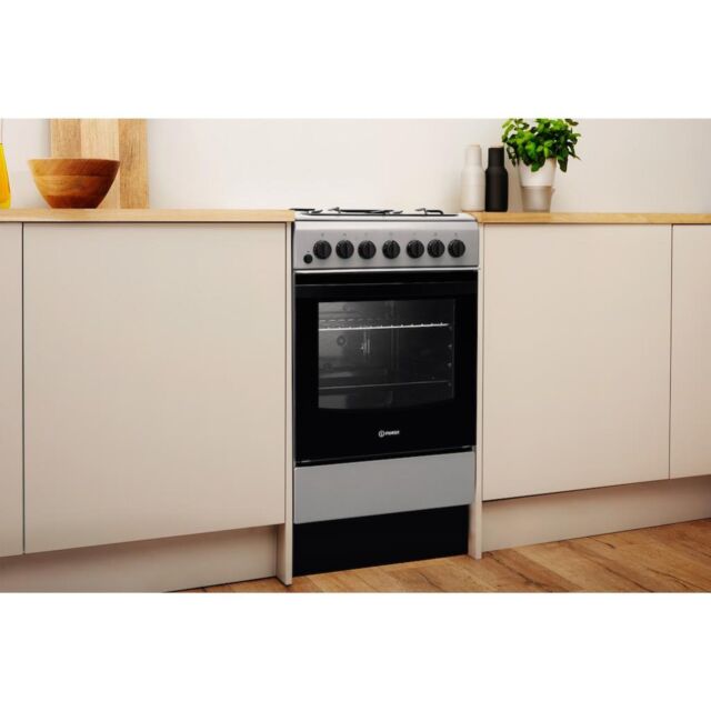 Indesit IS5G4PHSS/UK Dual Fuel Cooker - Stainless Steel