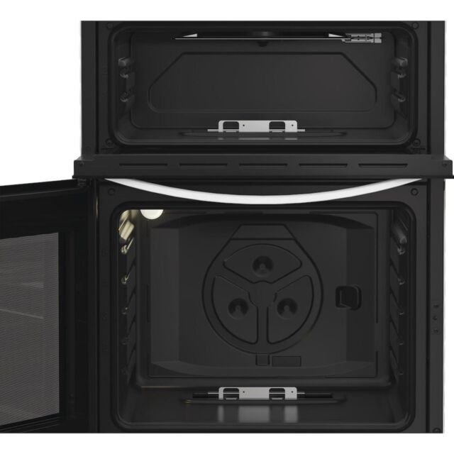 Indesit IDG6GW Freestanding 60cm Gas Double Cooker - White