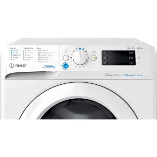 Indesit BDE 107436 WV UK Freestanding 10+7kg Washer Dryer - White