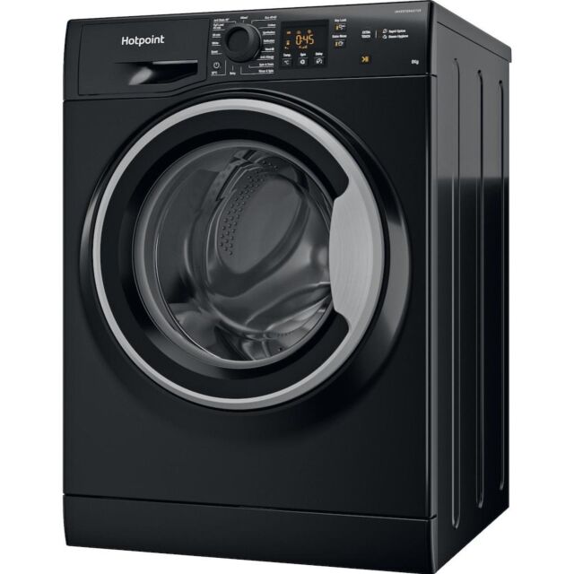 Hotpoint NSWM 864C BS UK N Black 8kg Freestanding Washing Machine