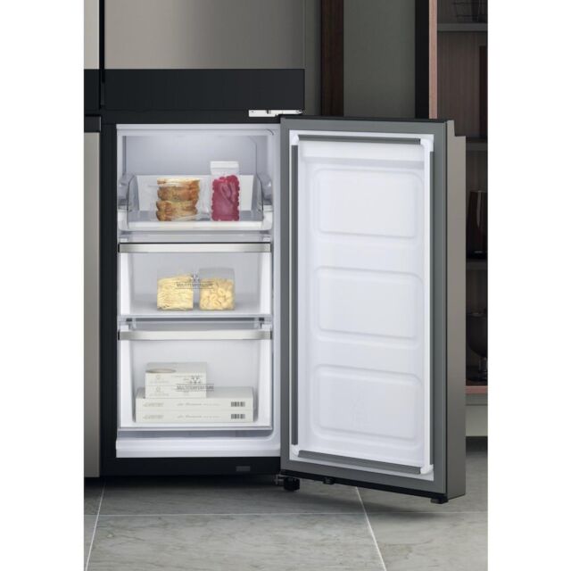 Hotpoint HQ9 U1BL UK Active 4 Door Fridge Freezer - Black Stainless