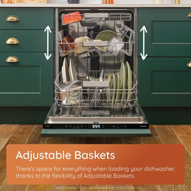 Hotpoint H3B L626 B UK Semi-Integrated 14 Place Settings Dishwasher - Black