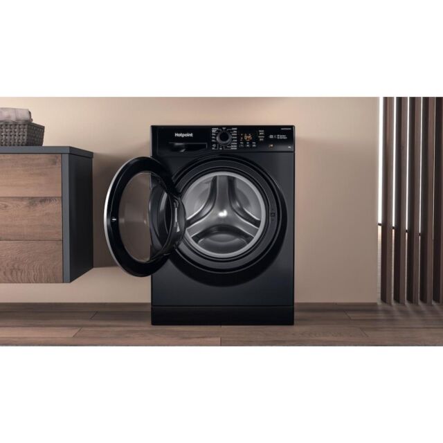 Hotpoint NSWM 864C BS UK N Black 8kg Freestanding Washing Machine