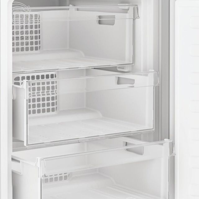 Indesit IKNH 1261 S4UK Freestanding 50/50 No Frost Fridge Freezer - Silver