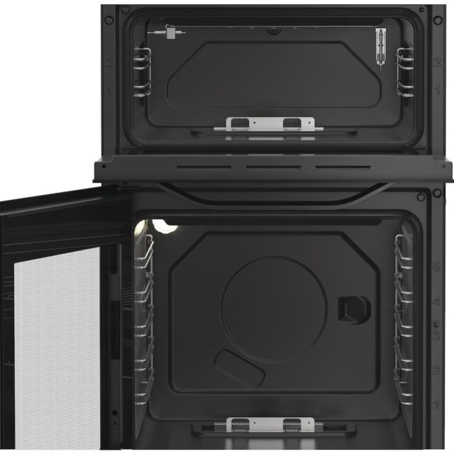 Hotpoint HDG5GCB Freestanding 50cm Gas Double Cooker - Black