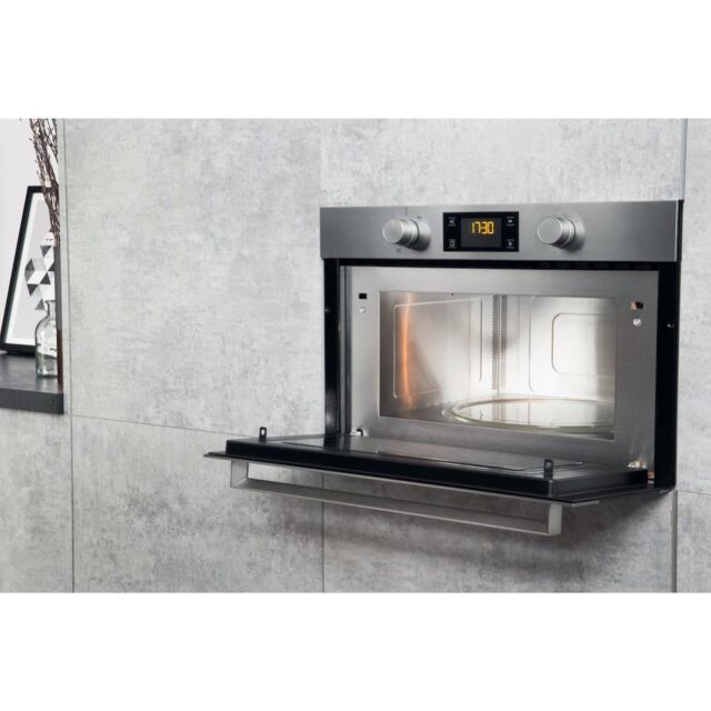 Hotpoint MD 344 IX H Built-In Microwave - Stainless Steel