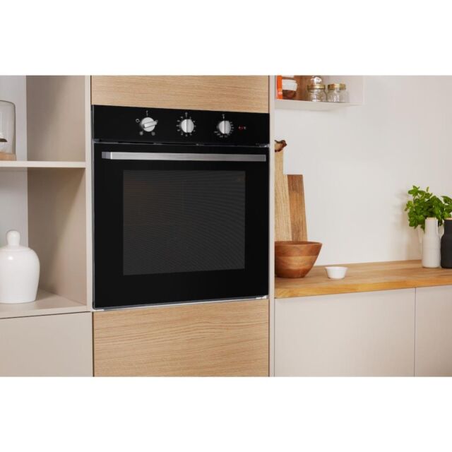 Indesit IFW 6330 BL UK Electric Single Built-In Oven - Black