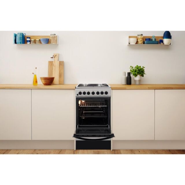 Indesit IS5G4PHSS/UK Dual Fuel Cooker - Stainless Steel