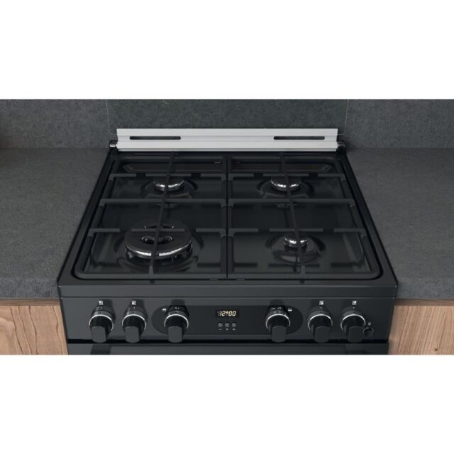 Hotpoint CD67G0C2CA/UK Gas Freestanding 60cm Double Cooker - Dark Grey