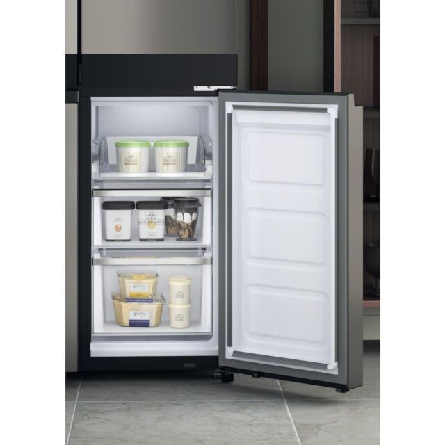 Hotpoint HQ9 U1BL UK Active 4 Door Fridge Freezer - Black Stainless